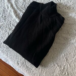 Zara black knitted dress | Black knit winter dress
